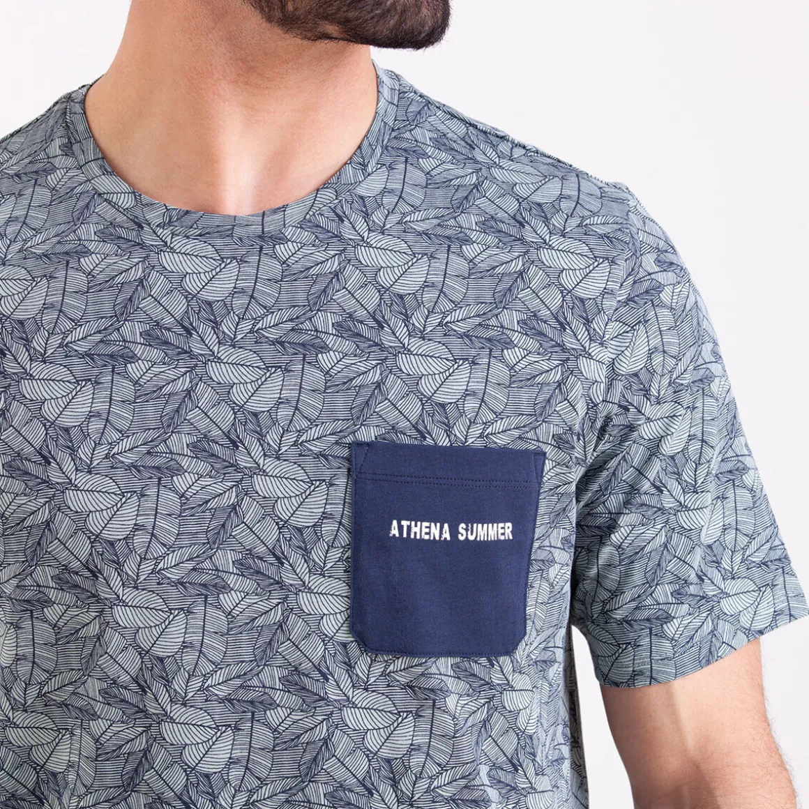 Pyjama long manches courtes col rond SUMMER