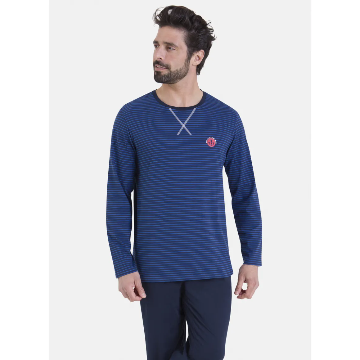 Pyjama long rayures L'ESCALE