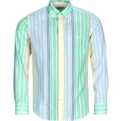 REG VOILE MULTI STRIPE SHIRT
