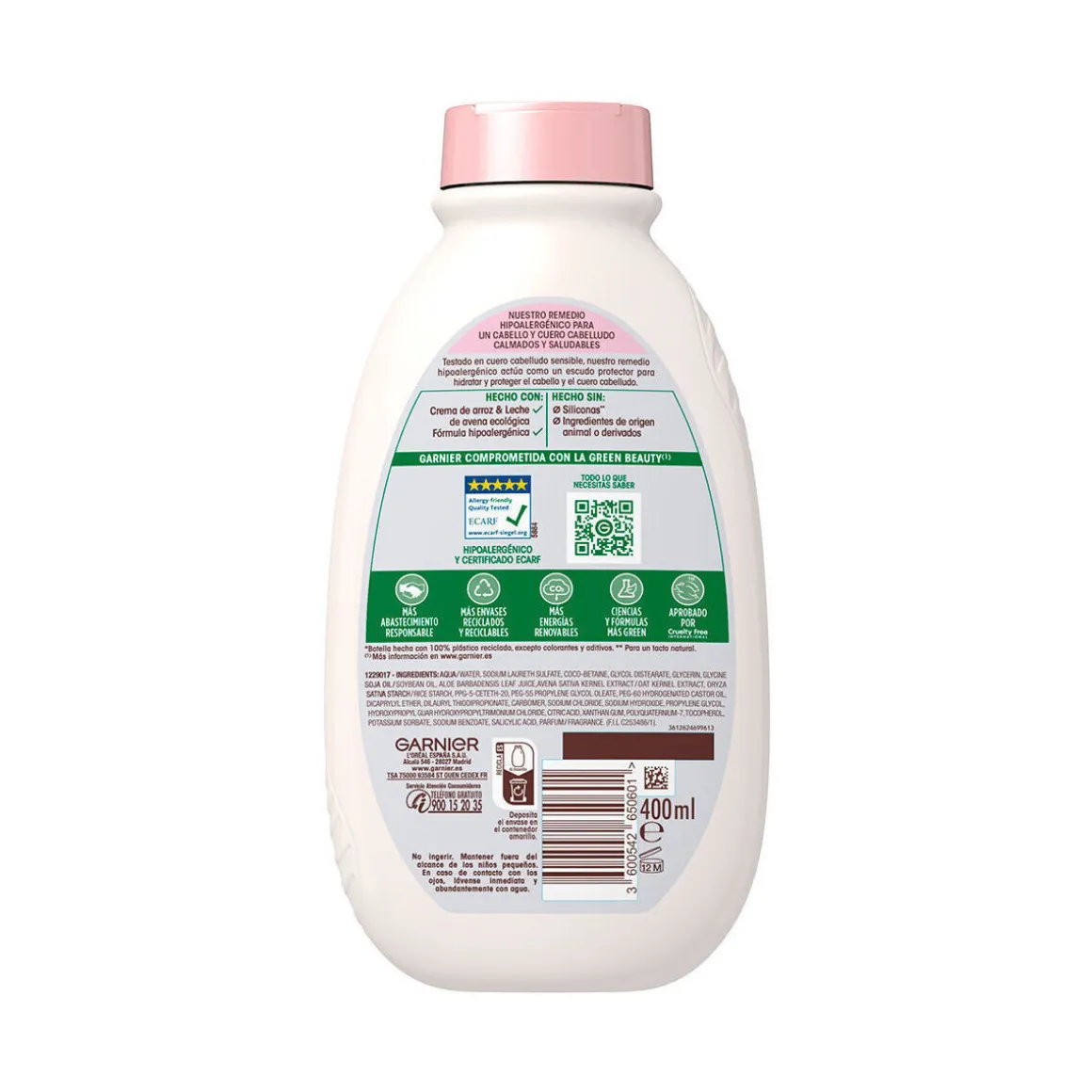 Remèdes Originaux Shampoing Délicatesse À L&39;avoine