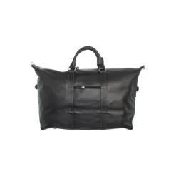 Sac de voyage en cuir ref 33930 Noir 65*38*21 cm