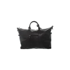 Sac de voyage en cuir ref 33930 marron foncé
