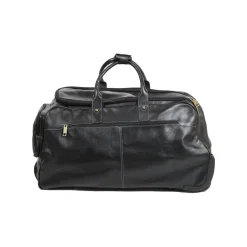 Sac De Voyage À Trolley Cuir De Vachette Gras K 33159