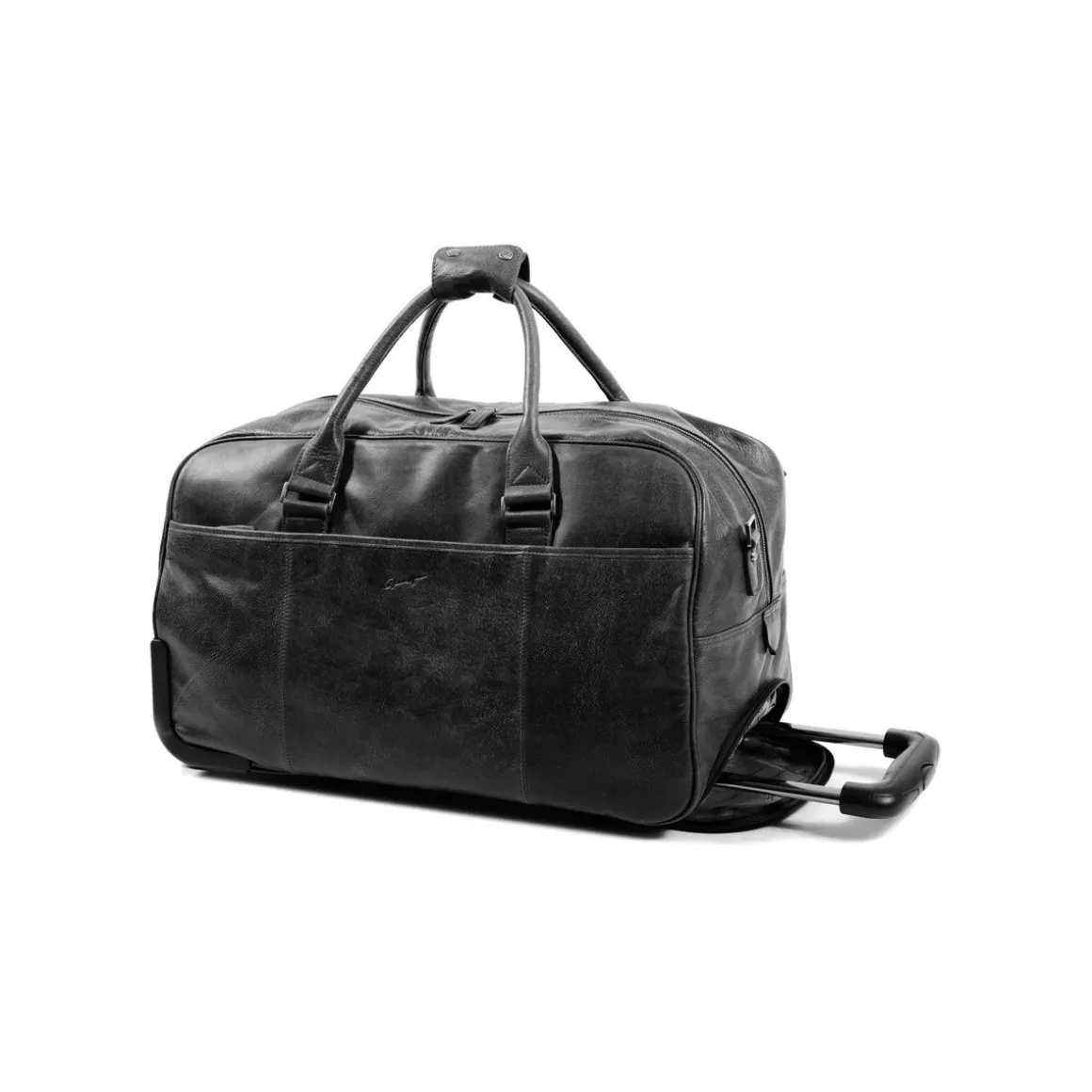 Sac De Voyage Trolley Outland Cuir De Vachette Vieilli GH 8391