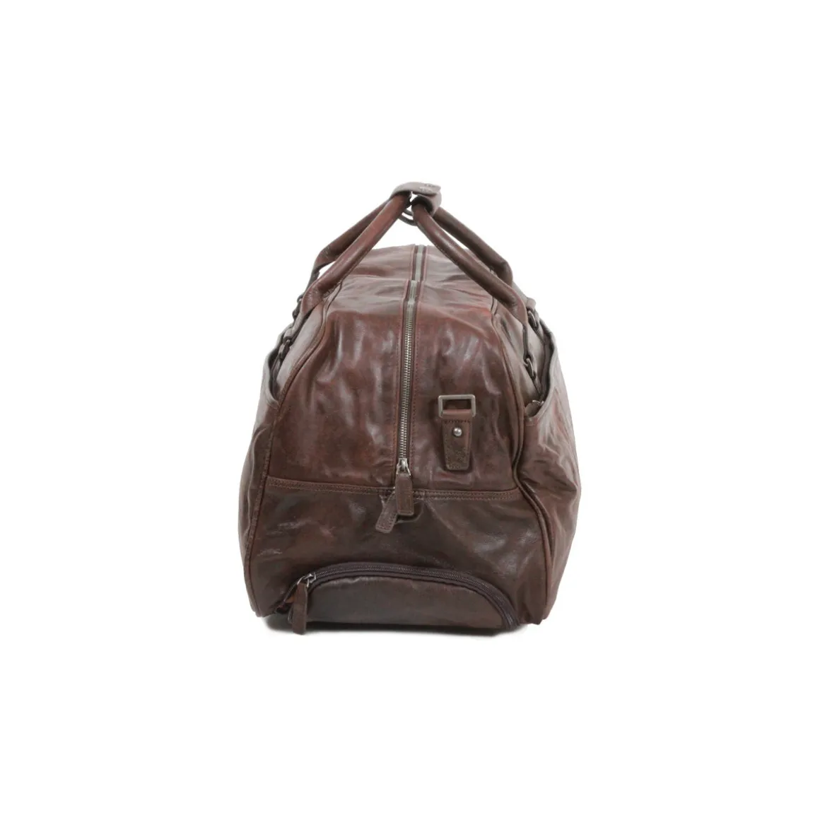 Sac De Voyage Trolley Outland Cuir De Vachette Vieilli GH 8391