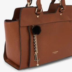Sac shopper cognac Roy