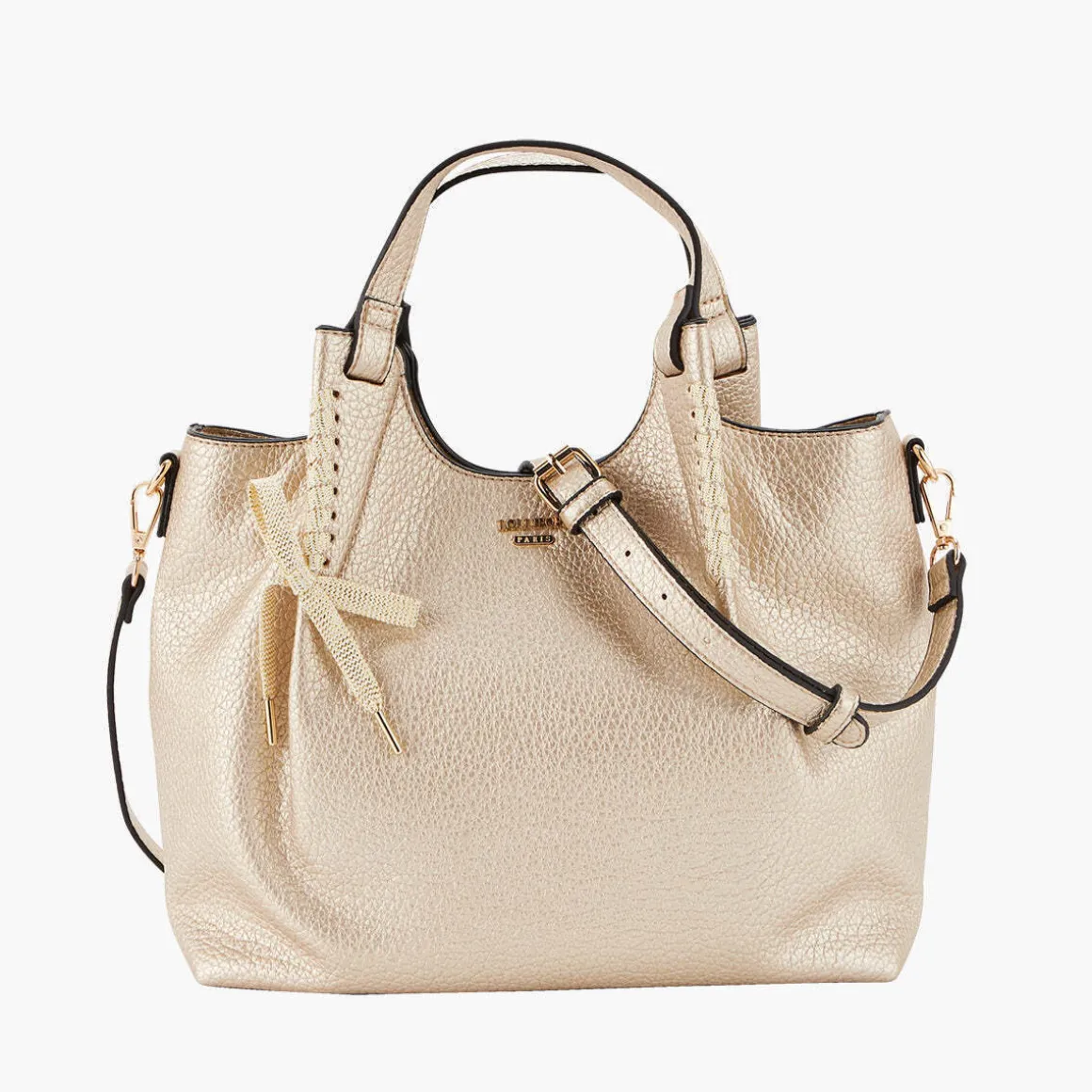 Sac shopper doré Pegguy