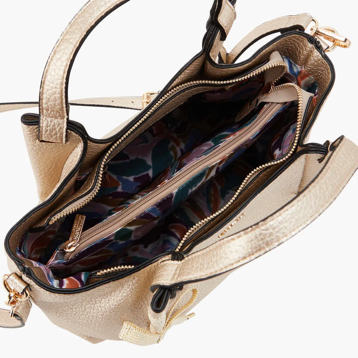 Sac shopper doré Pegguy