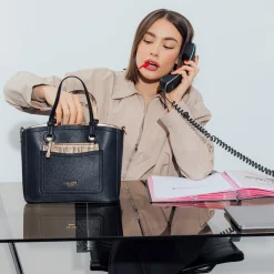 Sac shopper noir Riada