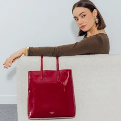 Sac shopper rouge Rosario