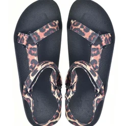 Sandales plates Manaus Leopardo