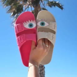 Sandales plates Olhos