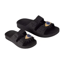 Sandales plates Olhos