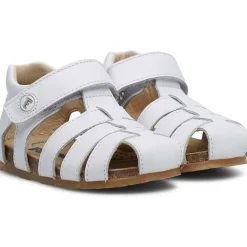 Sandales semi-fermées en cuir ALBY