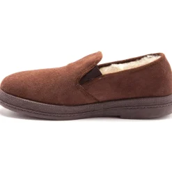 Sans-gêne mixtes en mouton véritable gra