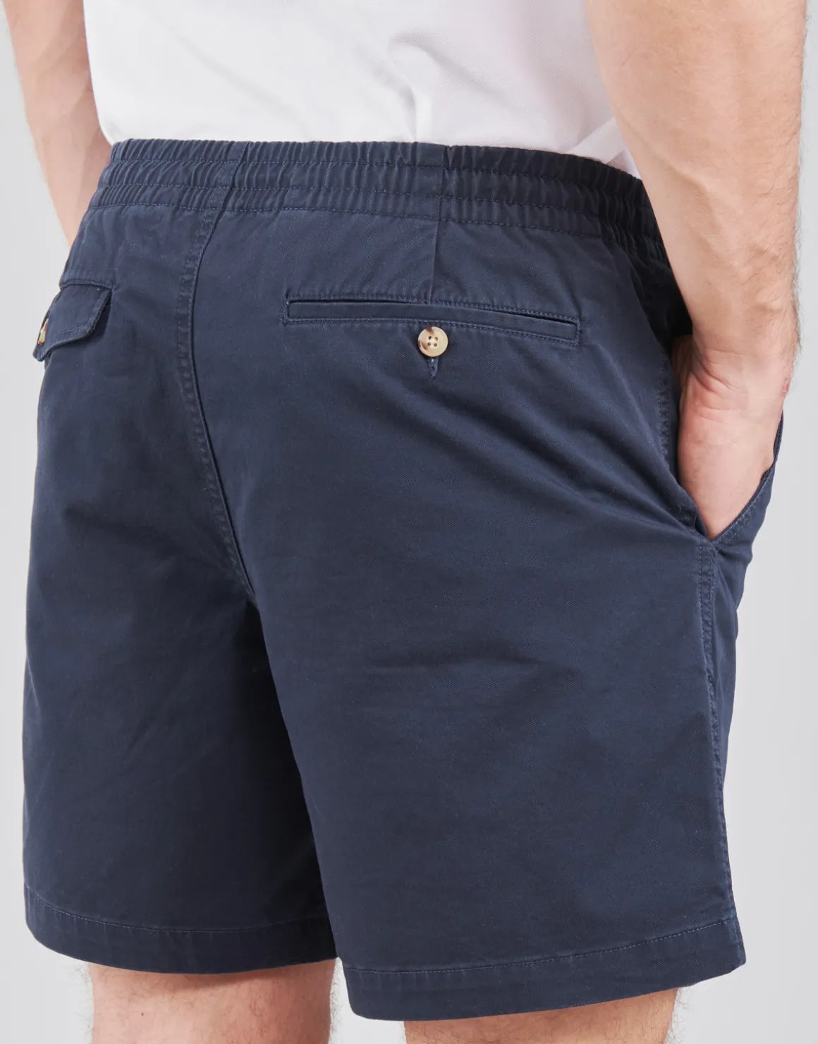 SHORT "PREPSTER" EN CHINO LEGER AVEC CORDON DE SERAGE