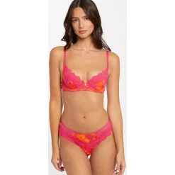 Shorty tanga rose Thaïs