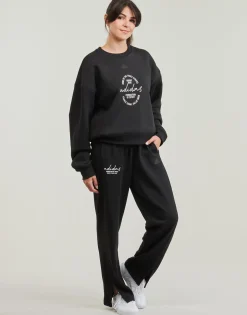 Signature Graphic Print Fleece Loose Sweatshirt