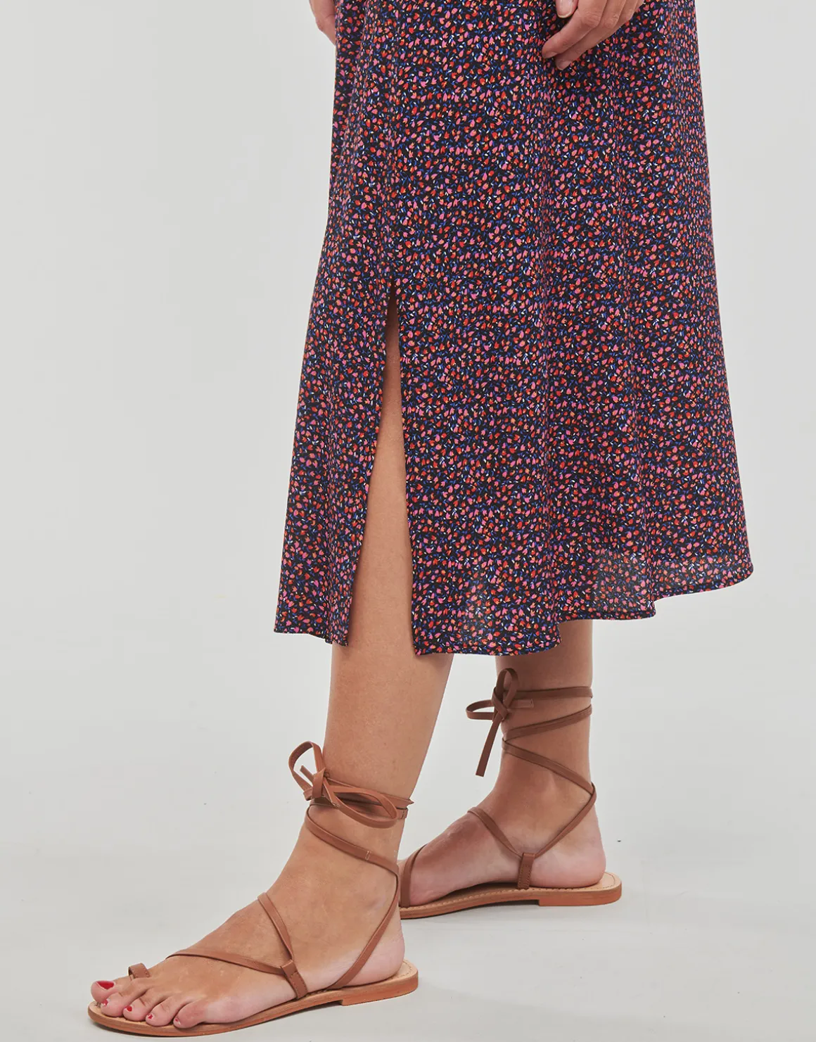 SKIRT MIDI AOP