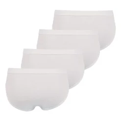 Slips taille haute ouvert, lot de 4, COTON BIO