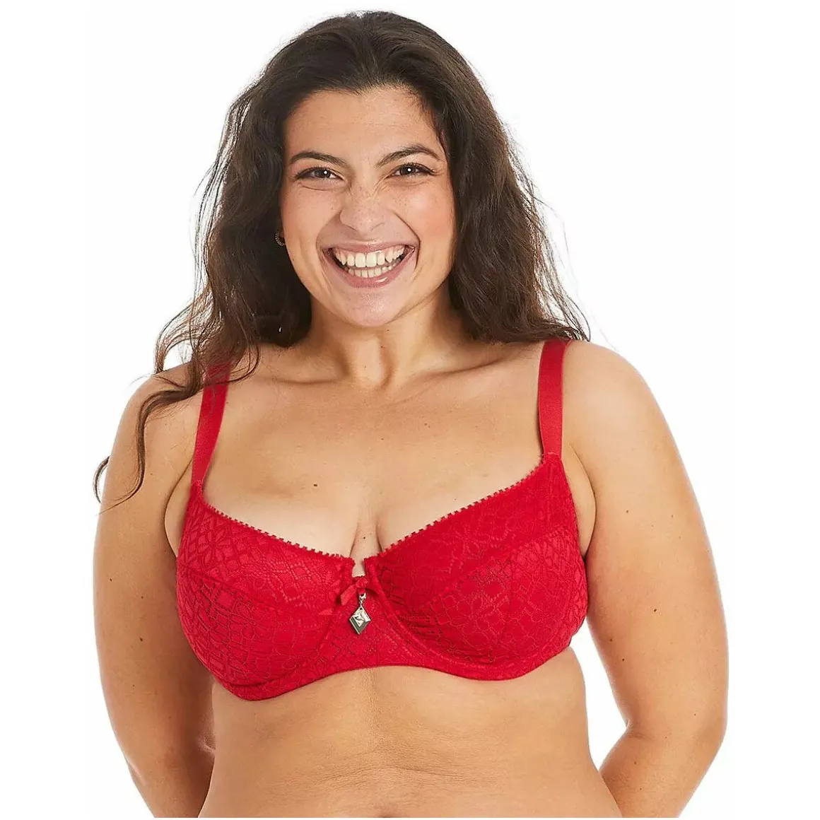 Soutien-gorge à armatures grand maintien rouge Absinthe