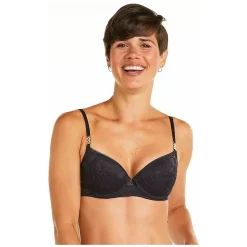 Soutien-gorge ampliforme coque moulée gris Paix