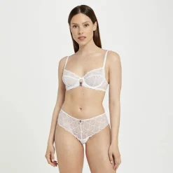 Soutien-gorge armature blanc Justine dentelle