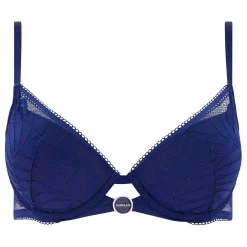Soutien-gorge coques moulées bleu marine Lina