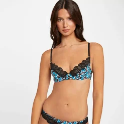 Soutien-gorge corbeille noir Thaïs
