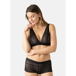 Soutien-gorge triangle sans armatures dentelle