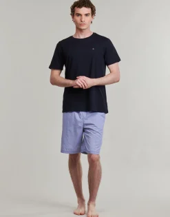 SS WOVEN PJ SET PRINT