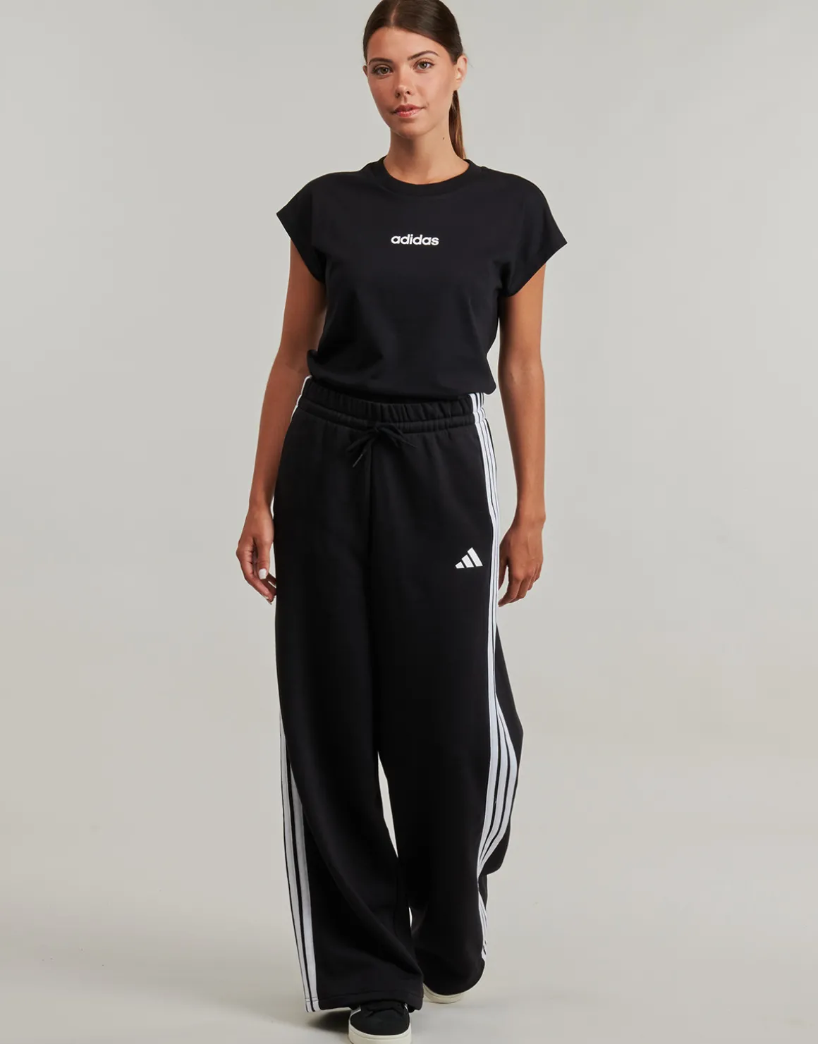 3-Stripes Fleece Wide Pant