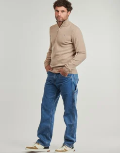 SUPERFINE LAMBSWOOL HALF ZIP