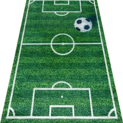 Tapis lavable BAMBINO 51760 Terrain, football pour 140x200 cm