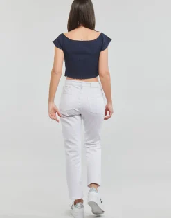TJW CROP RIB OFF SHOULDER TOP