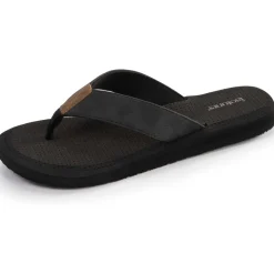 Tongs Homme tige large sport Noir