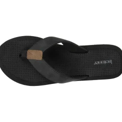 Tongs Homme tige large sport Noir