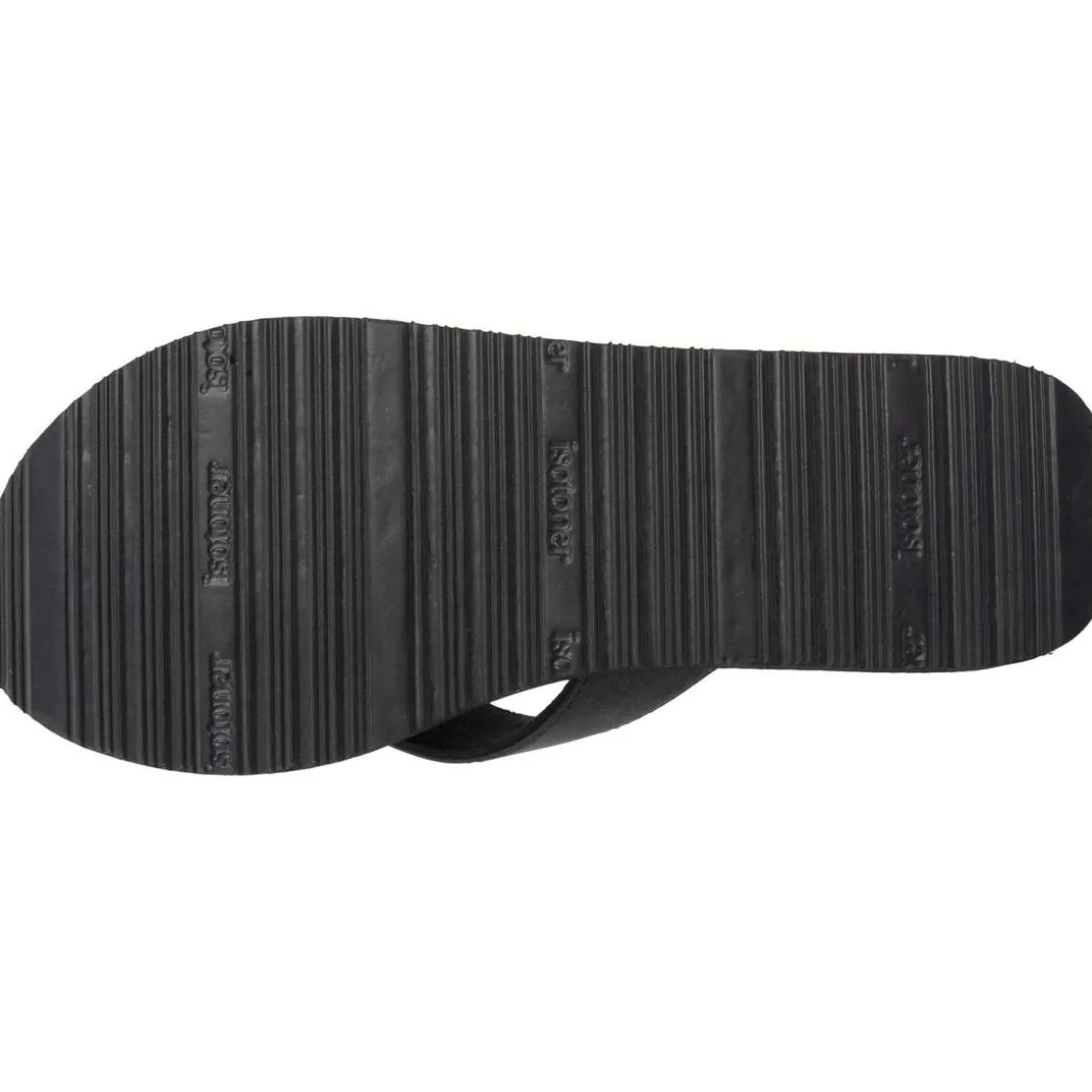 Tongs Homme tige large sport Noir
