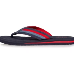 Tongs tige large Homme rayure Marine