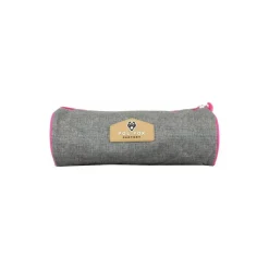 Trousse New York Gris / Rose 1 compartiment