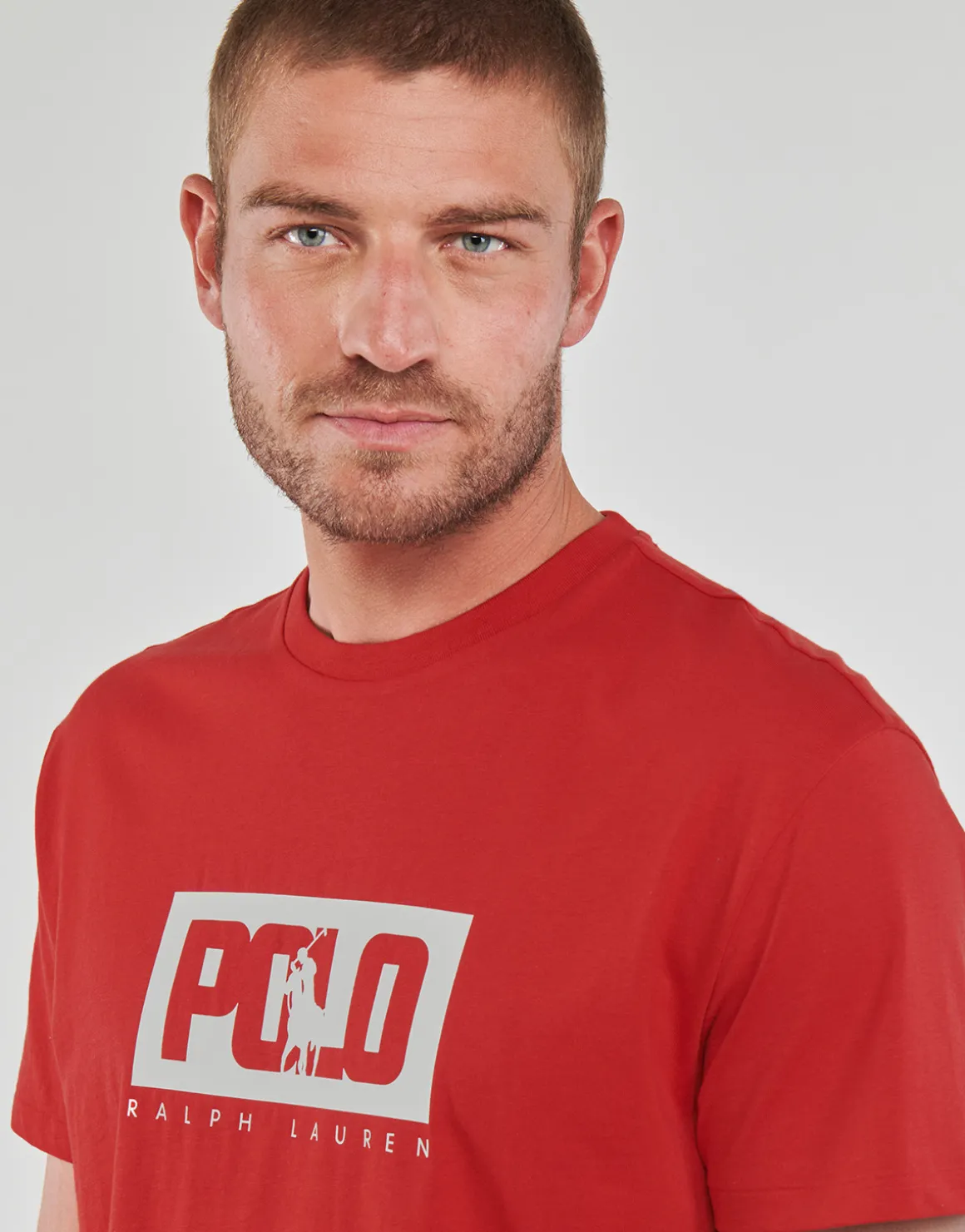 T-SHIRT AJUSTE EN COTON LOGO POLO RALPH LAUREN