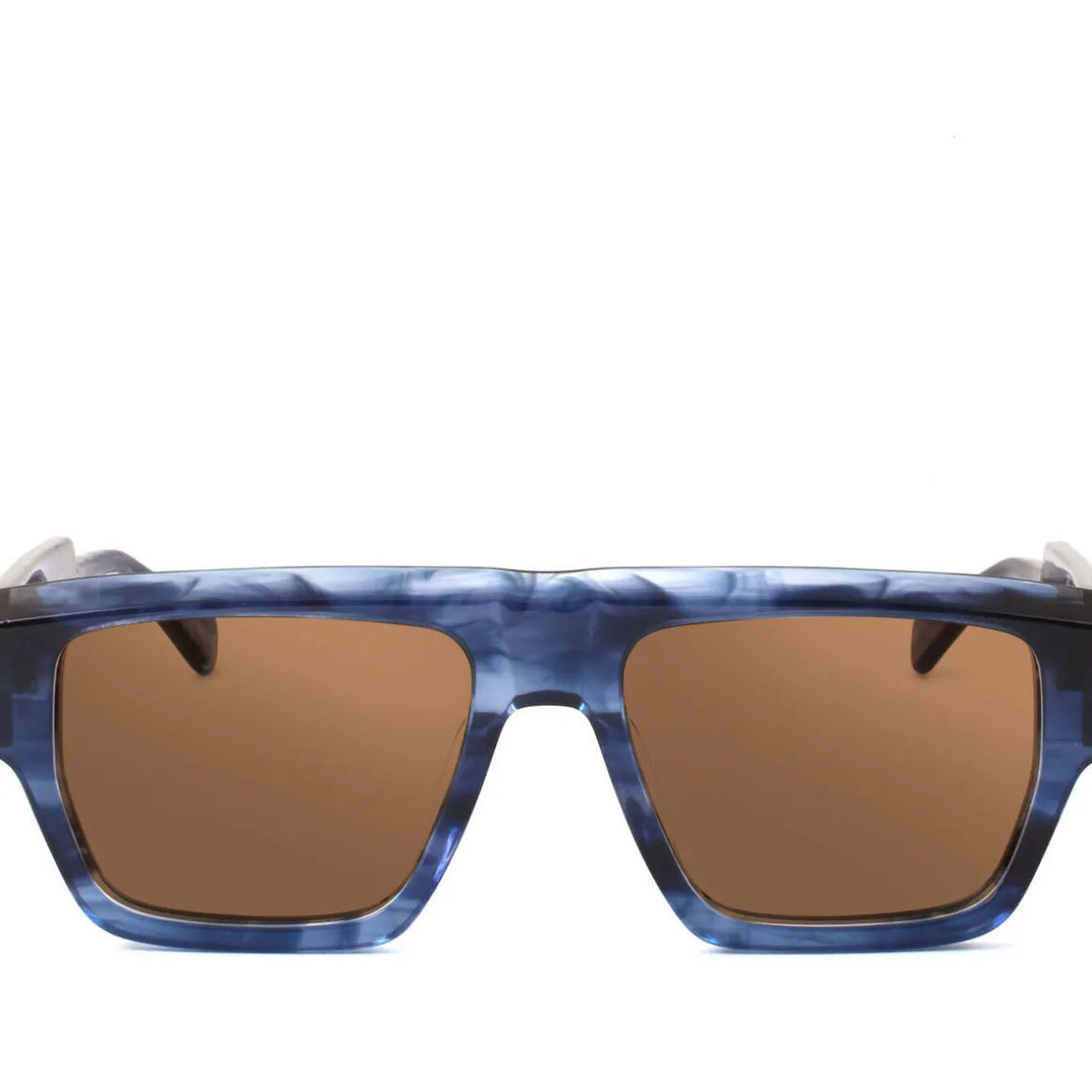 WRANGEL Cadres Optiques, Bleu/Marron, 54 mm